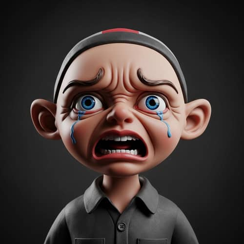 Detailed 3D Doll Emotions Model