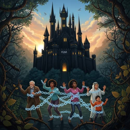 Fantasy Illustration: Castle of Fear and Shackles of Worries