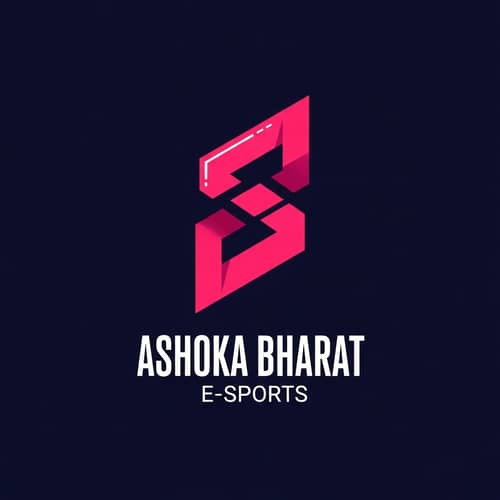Ashoka Bharat E-Sport | Bold & Vibrant Minimalist Logo Design