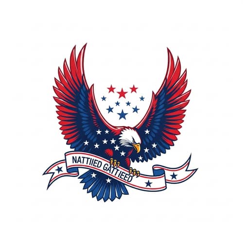 Patriotic Eagle Logo Design | Symbol of Patriotism