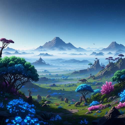 Sci-Fi Fantasy Landscape Artwork | Enigmatic Universe
