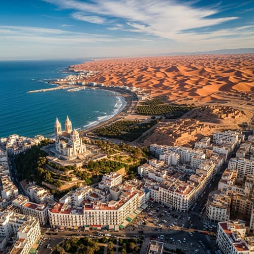 Diverse Algerian Landscape: Urban & Natural Scenery