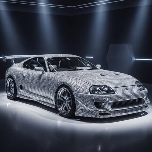 Custom Toyota Supra MK4 with Sparkling Diamonds