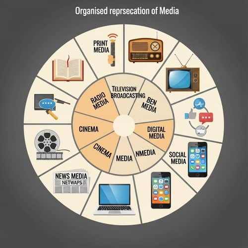 Types of Media: Books, Radio, TV, Film, Digital, News, Social
