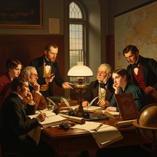 Exploring Multifaceted Values of Party Formation in Realism Painting