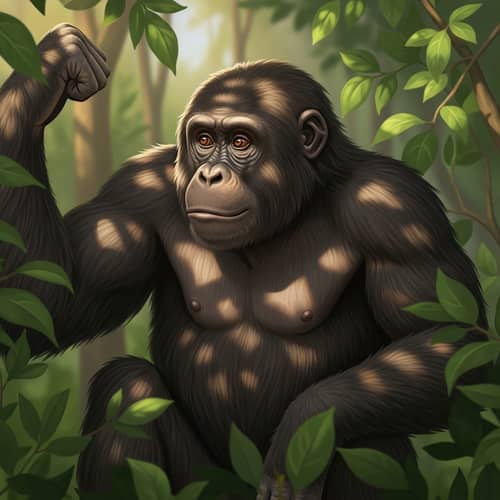 Majestic Adult Ape in Natural Habitat | Wildlife Photography