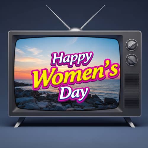 Happy Women's Day Celebration | Virtual TV with Nature Scene
