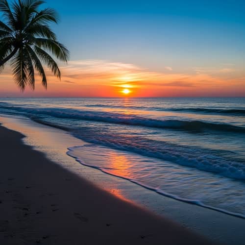 Breathtaking Beach Sunset Art