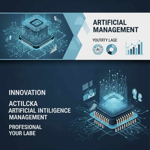 Innovative Label Design for AI Project Management Company