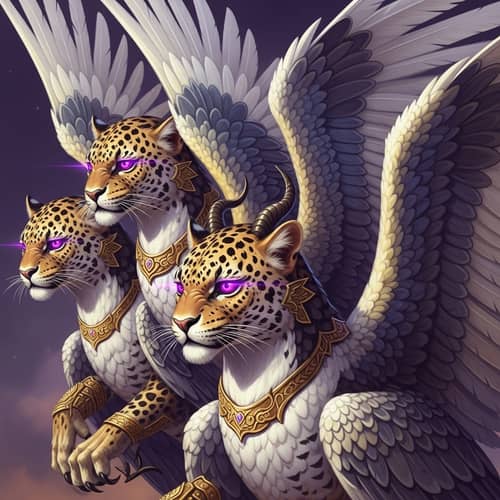 Demon Beasts: Leopard Heads & Falcon Bodies