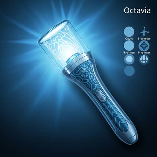 Octavia Light Stick - Futuristic Design with Blue Shades