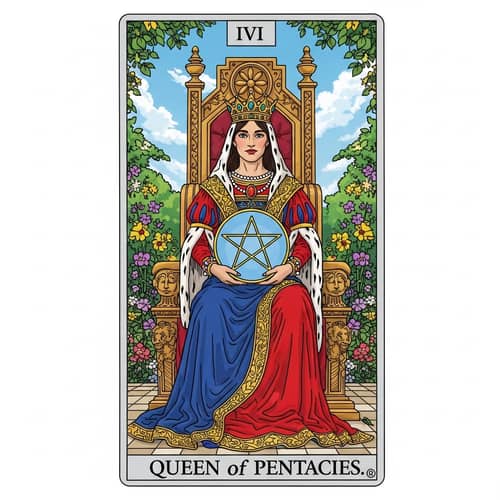 Queen of Pentacles Tarot Card: Symbolism and Meaning