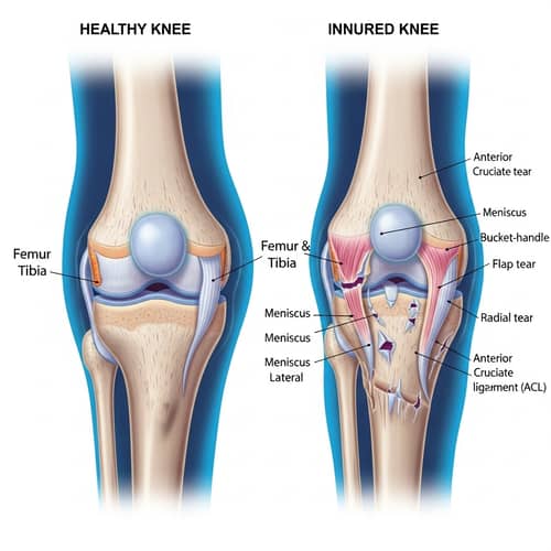 Meniscus Injuries: Anatomical Illustration & Guide