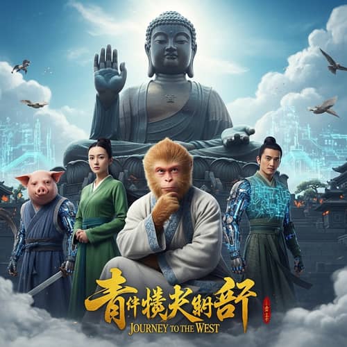 Colorful & Dynamic 'Journey to the West' Movie Poster