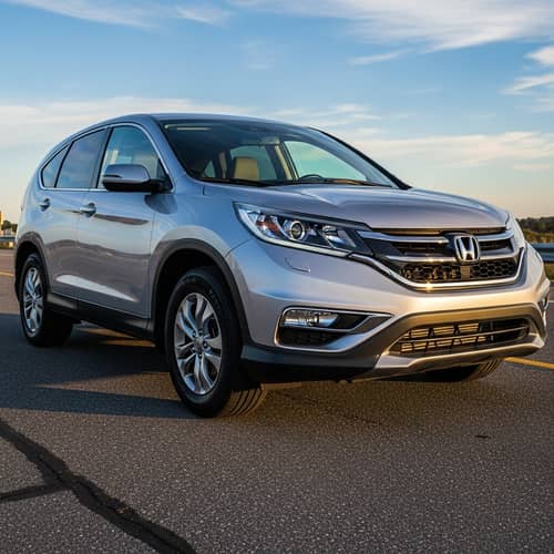 Silver Honda CR-V 4th Generation Photo by Daytime Sky