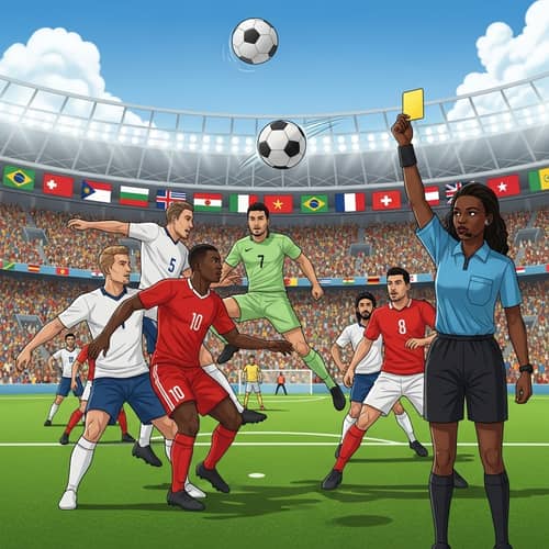Diverse World Cup Soccer Tournament Illustration