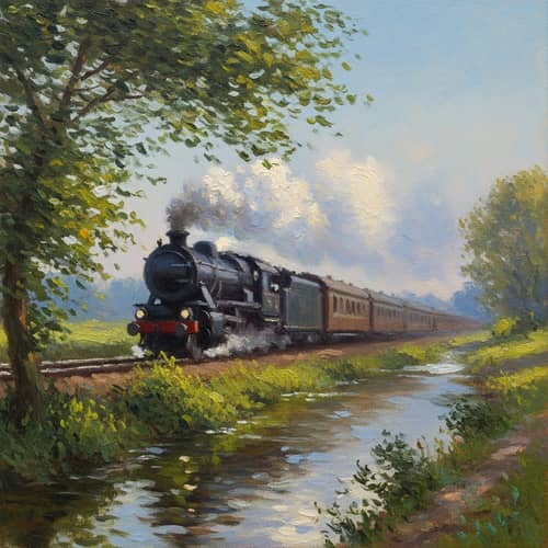 Impressionistic Painting Technique for Capturing Motion