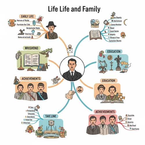 Jose Rizal's Life & Family: Mind Map Highlights