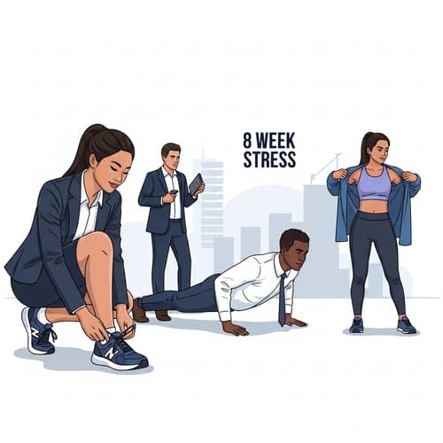 8-Week Fitness Challenge for Corporate Professionals | Diversity Illustration