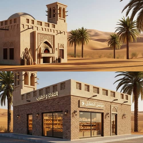 Vintage Bakery from Bolgan Region, Est. 1948 | Arabian Style in KSA