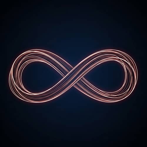 Elegant Infinity Symbol Calligraphy Art