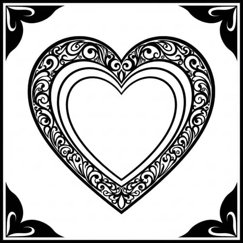 Elegant Black and White Valentine Design | Noir Aesthetic