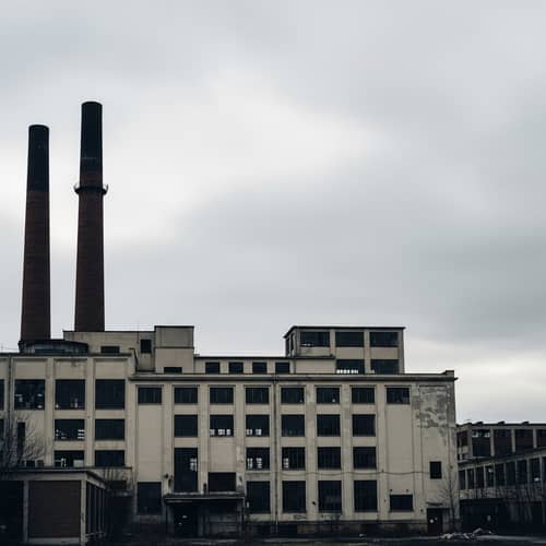 Abandoned Factory: A Silent Sentinel of Urban Landscape