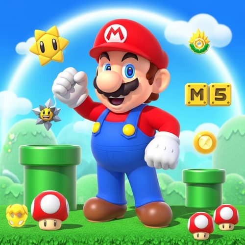 Iconic Italian Video Game Character in Red | Game Character
