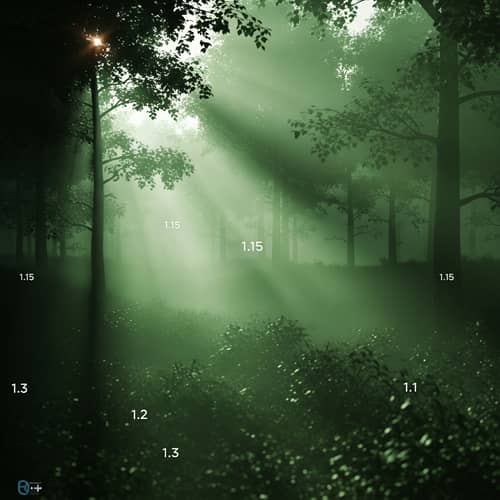 Surreal Misty Forest Illustration | Dawn Landscape Art