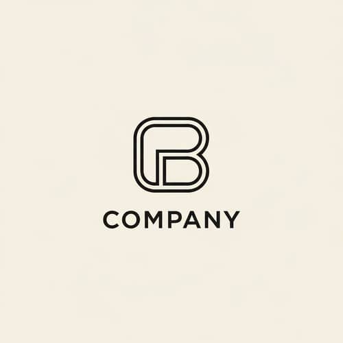 Minimalist Company Logo Design | Clean Lines & Negative Space