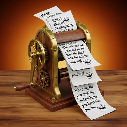 Joke Generator Machine: Handwritten Jokes for Laughs Joke Generator Machine: Handwritten Jokes for Laughs
