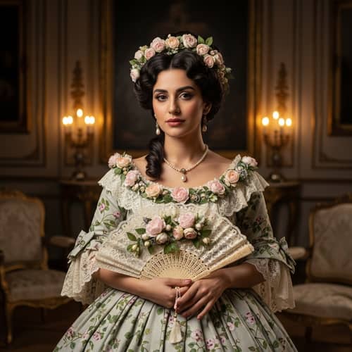 Vintage Eglantine Inspired Glamour | Elegant Middle-Eastern Woman