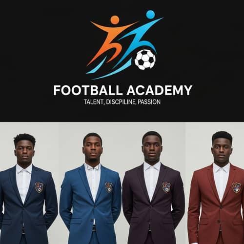 Strikingly Vivid Football Academy Logo & Players Suits | Academy Spirit & Passion