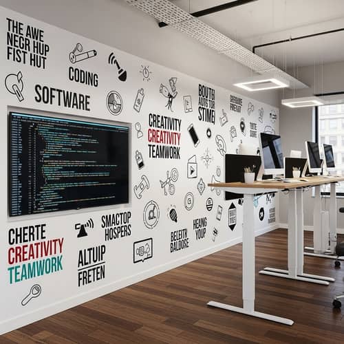 Creative Software Office Wall Design