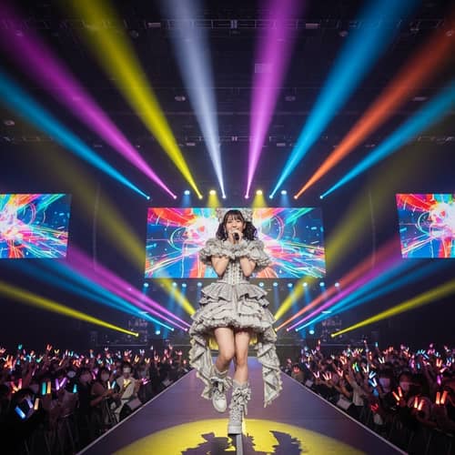 Asian Pop Idol on Stage | Colourful Performance