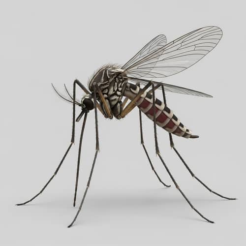 3D Mosquito Model: Intricate Details & Textures