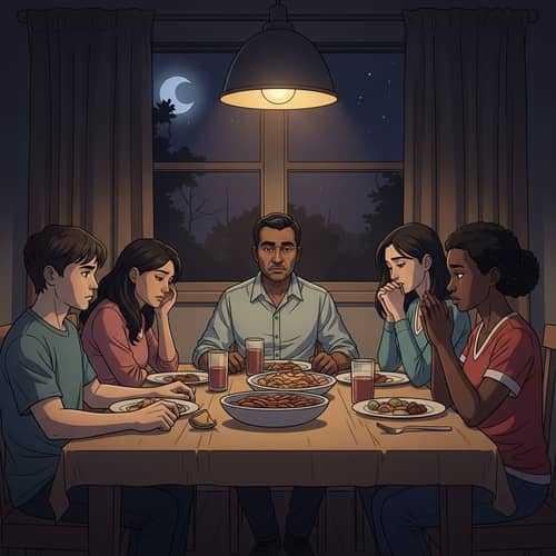 Illustration of Family Discord Due to Lack of Provision