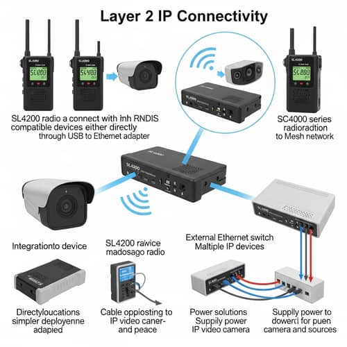 Layer 2 IP Connectivity with SC4000 Series Radios for Mesh Network