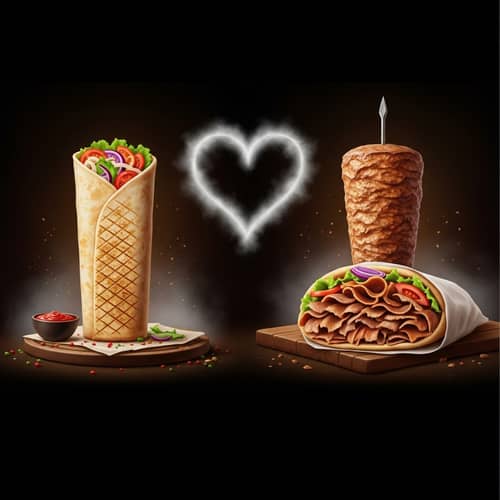 Romantic Shawarma and Doner Avatars - Realistic and Appetizing