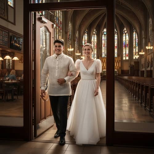 Magical Transition: Bridal Gown & Barong Transformation