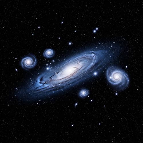 Abstract Galaxy Formation - Cosmic Starry Scene