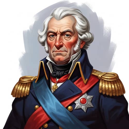 Neoclassical Digital Painting of Historic Figure