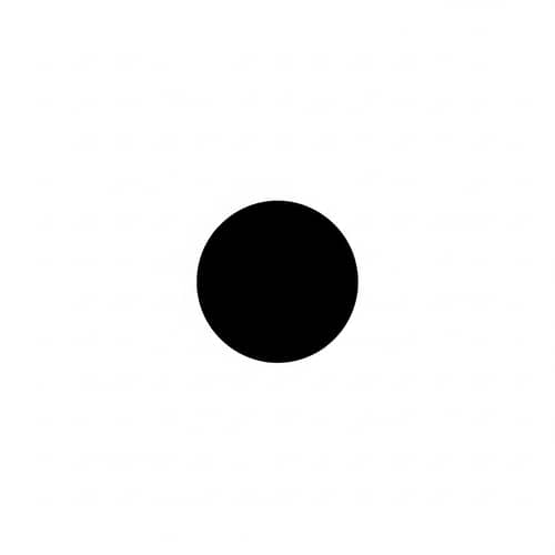 Minimalistic Black Dot Illustration on White Background