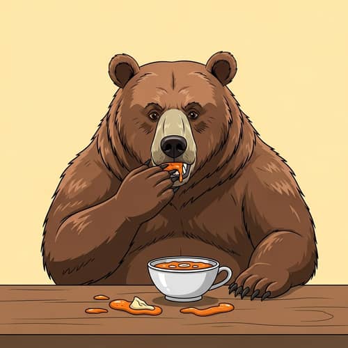 Strong Bear No Longer Eats Sauce - Wildlife Update