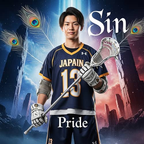 Japanese Pride: Personification of Deadly Sin with Lacrosse Uniform