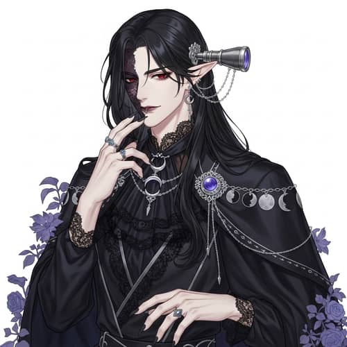 Elyndor Nightshade: Ethereal Beauty and Aristocratic Style | D&D Character