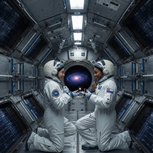Space Station Romance Proposal | Astronaut Love Story