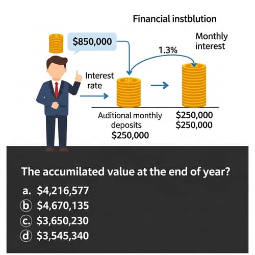 Financial Scenario: Accumulated Value Calculation with Deposits and Interest