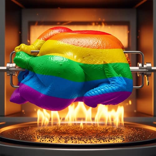 Rainbow Rotisserie Chicken | Vibrant Colors of the Rainbow