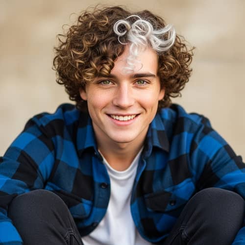 Modern Portrait of Young Man with Irish-English Heritage